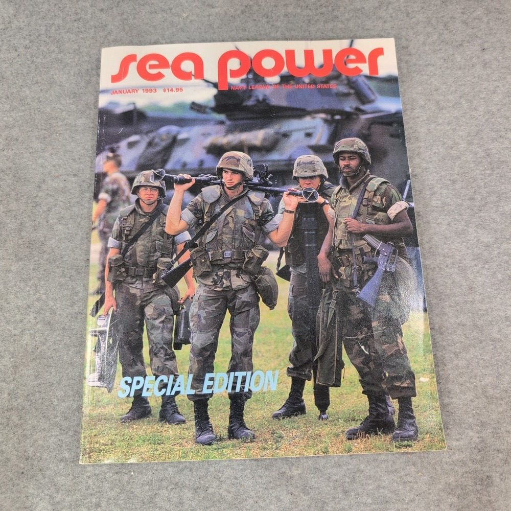 Sea Power Magazine January 1993 Special Edition Navy League United States VG